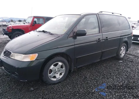 2000 Honda Odyssey Ex from USA, damaged, VIN 2HKRL1860YH562377
